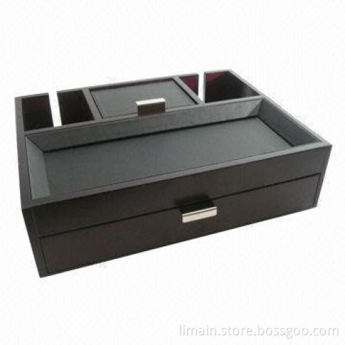 Watch Storage Case with Chrome Hardware, Mahogany Finish